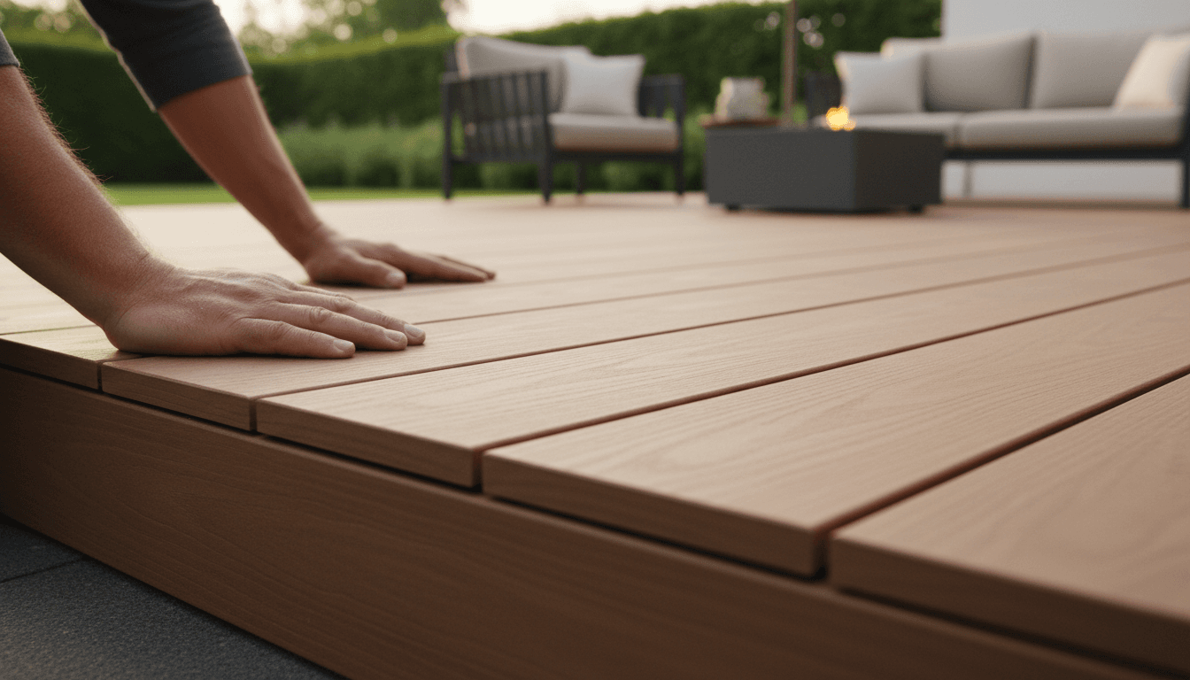 Completed multi-level timber deck project in Canterbury