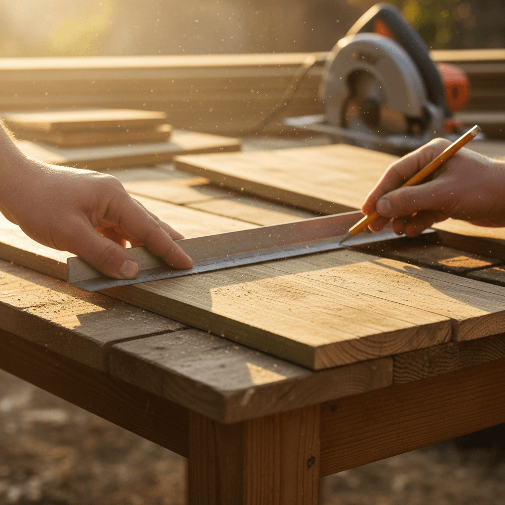 Completed residential deck with quality timber construction and proper spacing